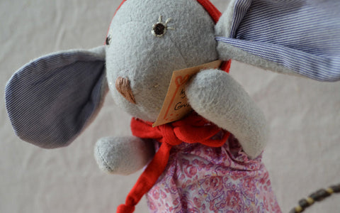 Catalina Mouse holding homemade Valentine